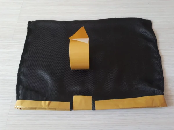 Black RF Fabric, boosterbag